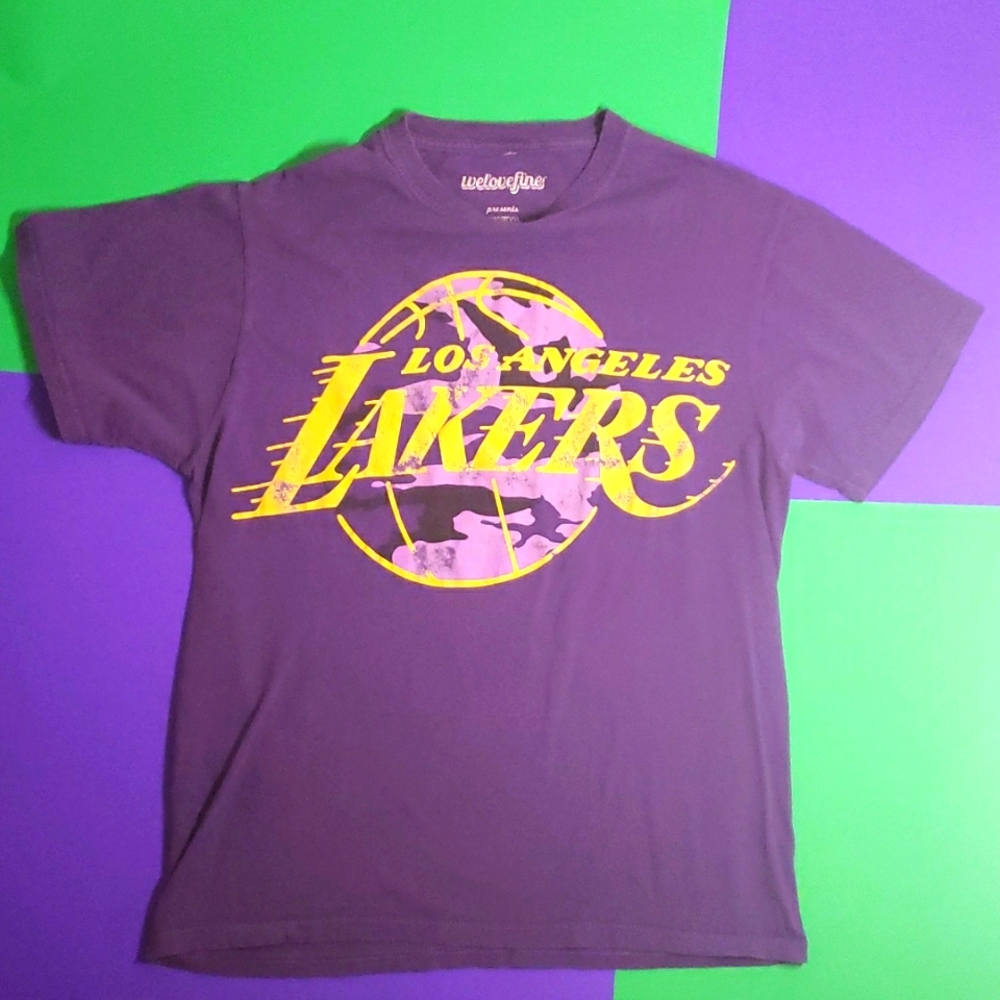 WeLoveFine NBA Hardwood Classics Mens Los Angeles Lakers Basketball Shirt Sz Med